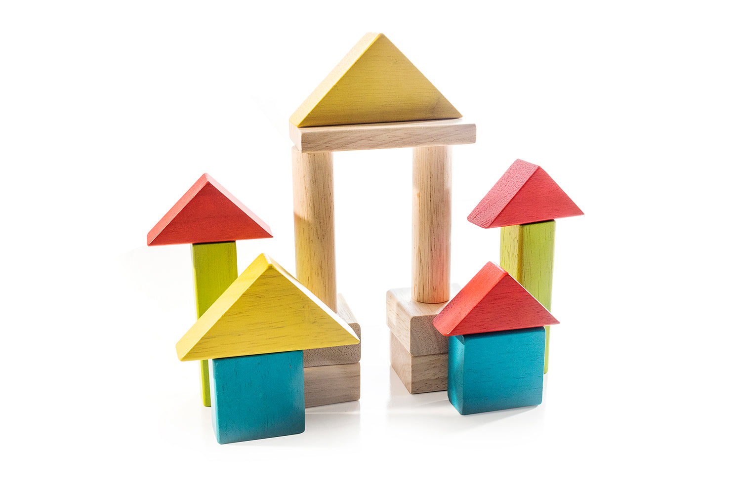 Block Set - 50 Building Blocks - Montessori Natural Wood Toy - Image 6