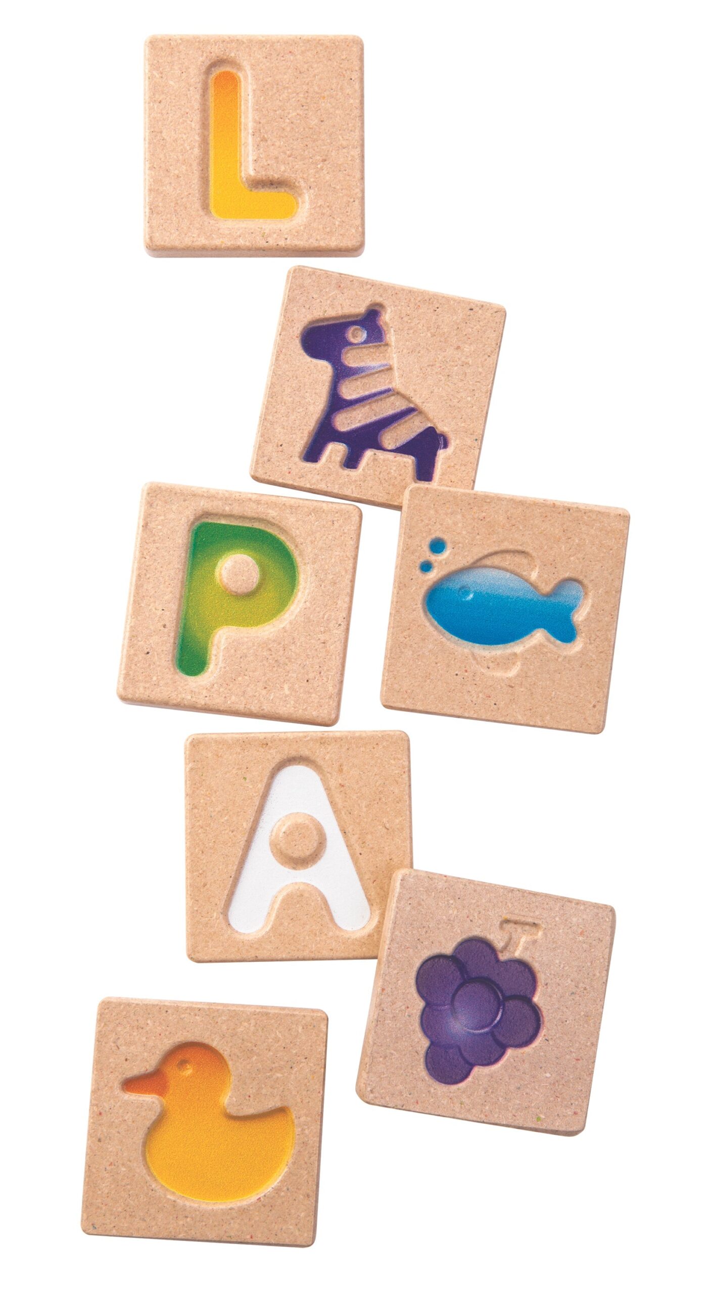 Alphabet A-Z Natural Wood Baby Toy - الصورة 4